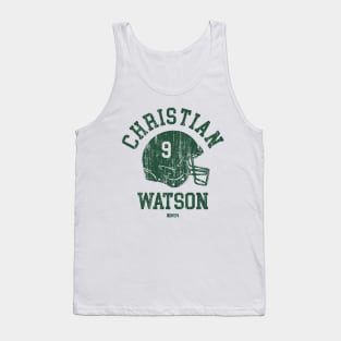 Christian Watson Green Bay Helmet Font Tank Top